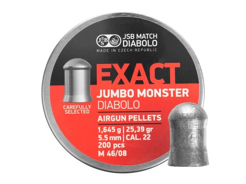 Śrut diabolo JSB Exact Jumbo Monster 5,52 mm 200 szt. JSB Match Diabolo