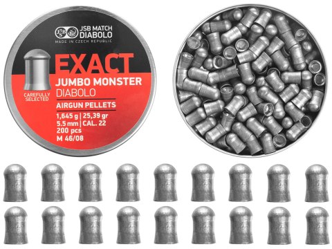 Śrut diabolo JSB Exact Jumbo Monster 5,52 mm 200 szt. JSB Match Diabolo