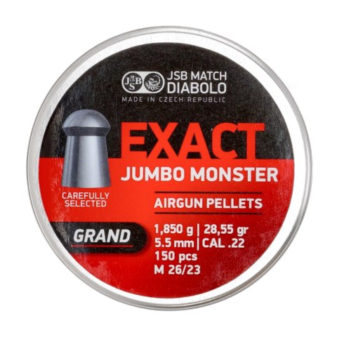 Śrut diabolo JSB Exact Jumbo Monster Grand 5,52 mm 150 szt. JSB Match Diabolo