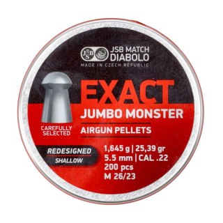 Śrut diabolo JSB Exact Jumbo Monster Redesigned Shallow 200 szt. JSB Match Diabolo