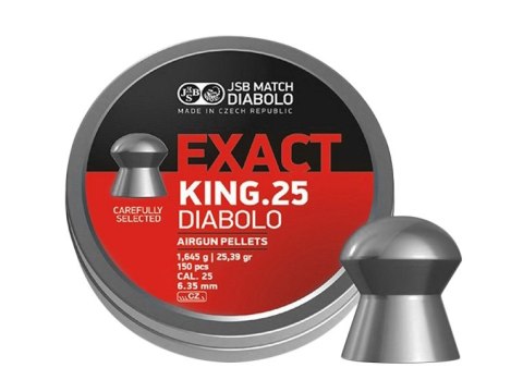 Śrut diabolo JSB Exact King 6,35 mm 150 szt. JSB Match Diabolo