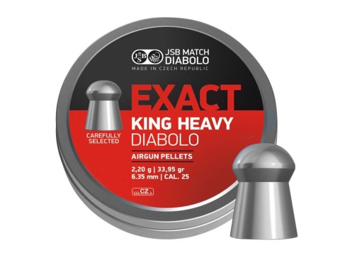 Śrut diabolo JSB Exact King Heavy 6,35 mm 150 szt. JSB Match Diabolo