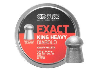 Śrut diabolo JSB Exact King Heavy 6,35 mm 300 szt. JSB Match Diabolo