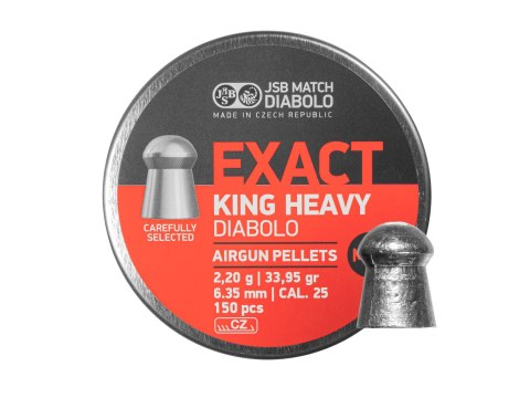 Śrut diabolo JSB Exact King Heavy II 6,35 mm 150 szt. JSB Match Diabolo