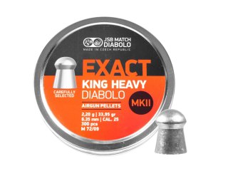 Śrut diabolo JSB Exact King Heavy II 6,35 mm 300 szt. JSB Match Diabolo