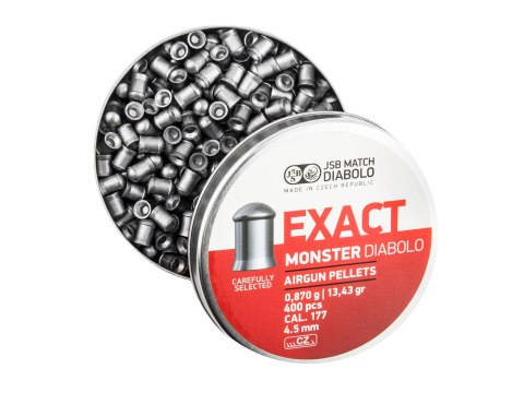 Śrut diabolo JSB Exact Monster 4,52 mm 400 szt. JSB Match Diabolo