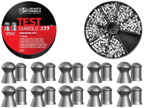 Śrut diabolo JSB Exact Test 4,5 mm 7x50 szt. JSB Match Diabolo