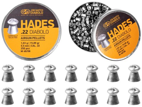 Śrut diabolo JSB Hades 5,5 mm 250 szt. JSB Match Diabolo