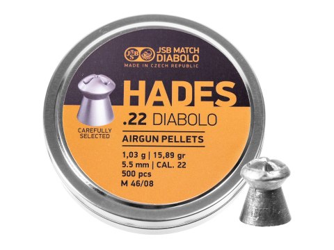 Śrut diabolo JSB Hades 5,5 mm 500 szt. JSB Match Diabolo