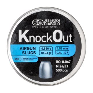 Śrut diabolo JSB KnockOut Slugs MK3 4,51 mm 500 szt. JSB Match Diabolo