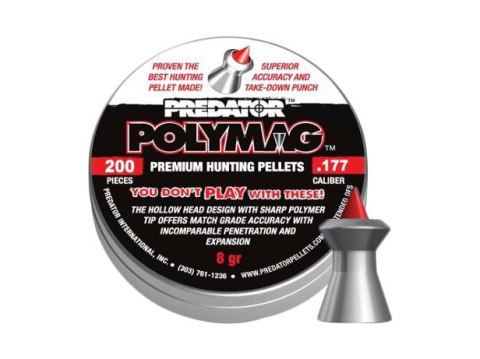 Śrut diabolo JSB Polymag Predator 4,50 mm 200 szt. JSB Match Diabolo