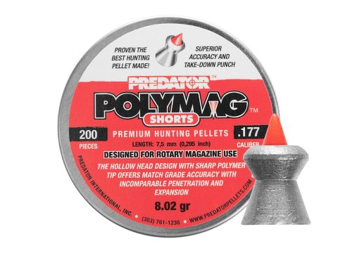 Śrut diabolo JSB Polymag Short 4,5 mm 200 szt. JSB Match Diabolo