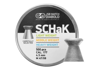 Śrut diabolo JSB Schak 500 4,49 mm 500 szt. 0,500 g JSB Match Diabolo