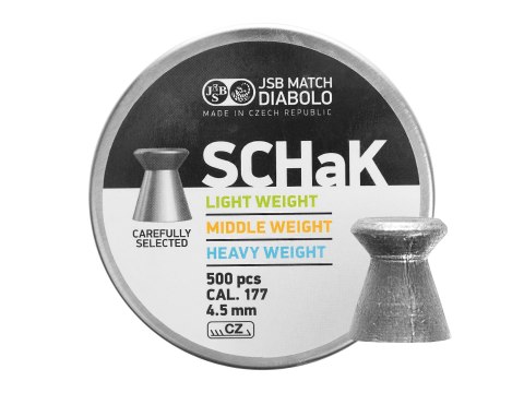 Śrut diabolo JSB Schak 500 LG 4,50 mm 500 szt. 0,520 g JSB Match Diabolo