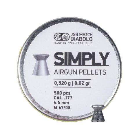 Śrut diabolo JSB Simply 4,5 mm 500 szt. 0,520 g JSB Match Diabolo