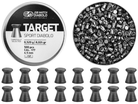 Śrut diabolo JSB Target Sport 4,50 mm 500 szt. JSB Match Diabolo