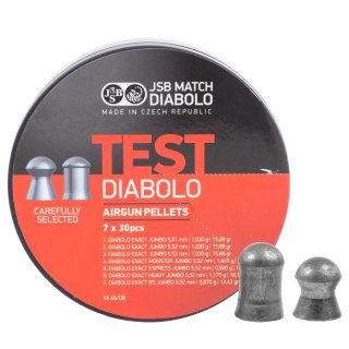 Śrut diabolo JSB Exact Tester Jumbo 5,5 mm 210 szt. JSB Match Diabolo