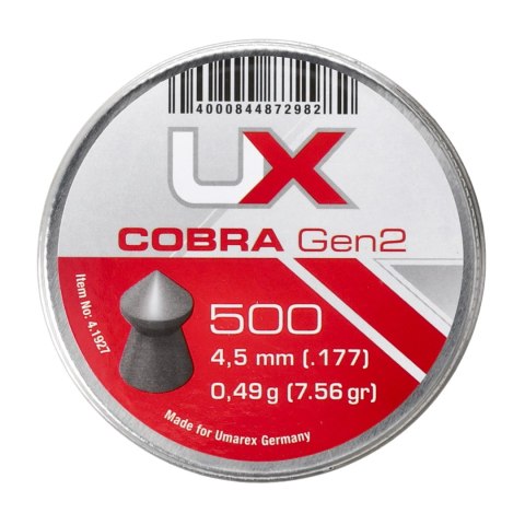 Śrut diabolo UX Cobra gen 2. 4,5 mm 500 szt. UX