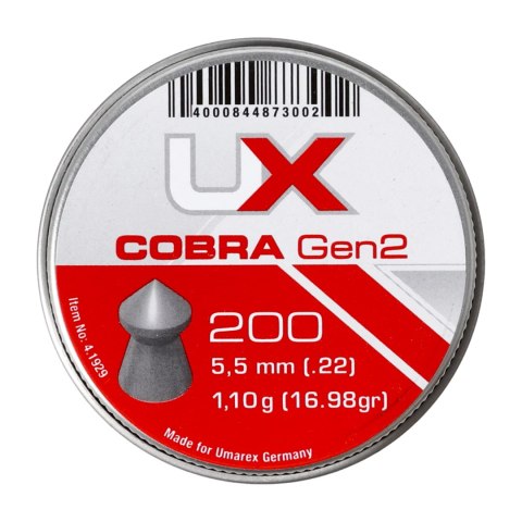 Śrut diabolo UX Cobra gen 2. 5,5 mm 200 szt. UX