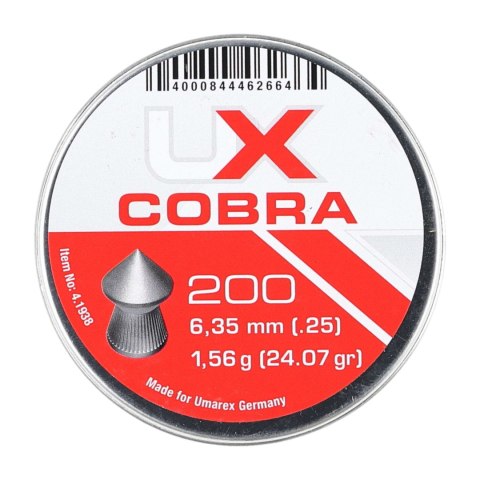 Śrut diabolo Umarex Cobra Pointed Ribbed 6,35/200 Umarex