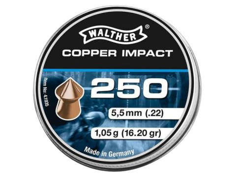Śrut diabolo Walther Copper Impact 5,5 mm 250 szt. Walther