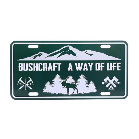 Tablica rejestracyjna Fosco Bushcraft a way of life Fosco Industries