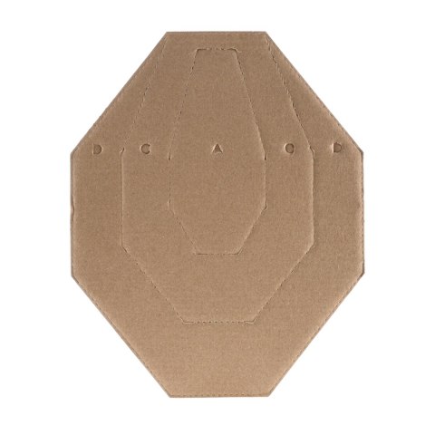 Kartonowe Range Solutions Tarcze IPSC MINI Biało-Brązowe 50szt Range Solutions