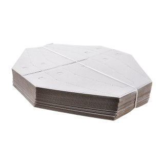 Kartonowe Range Solutions Tarcze IPSC Połówki Biało-Brązowe 50szt Range Solutions