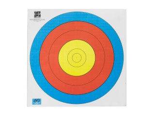 Tarcza papierowa 40 cm JVD FITA WA 6 pierścieni 3 kolory NN