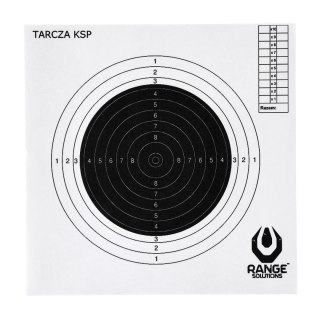 Tarcza strzelecka Range Solutions KSP karabin sportowy, 20x20cm, 100szt. Range Solutions