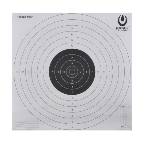 Tarcza strzelecka Range Solutions PSP TS-2, 50 szt. Range Solutions