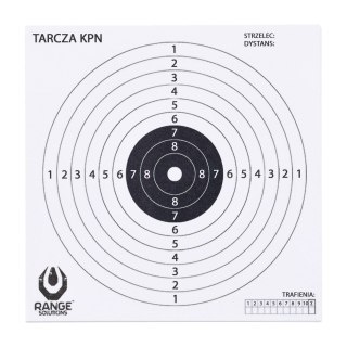 Tarcze Range Solutions KPN do wiatrówki 14x14cm 100szt Range Solutions