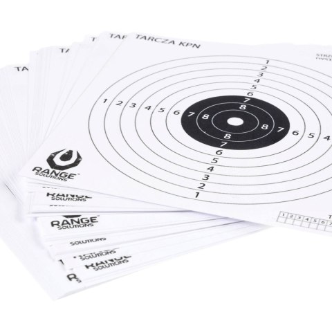 Tarcze Range Solutions KPN do wiatrówki 14x14cm 100szt Range Solutions
