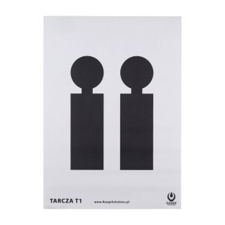 Tarcze strzeleckie Range Solutions T1 50szt Range Solutions