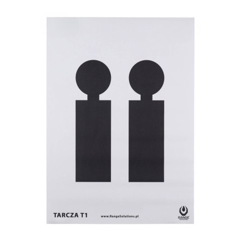 Tarcze strzeleckie Range Solutions T1 50szt Range Solutions