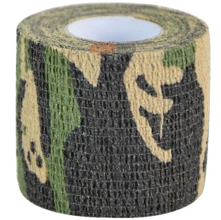 Taśma maskująca Mil-Tec 50 mm 4,5 m woodland Mil-Tec