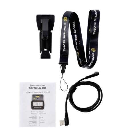Timer strzelecki Shooters Global Shot Timer Go pocket clip Shooters Global