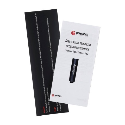 Tłumik do broni Gomander Tactinox DT 7,62 mm M14x1 LH FDE Gomander