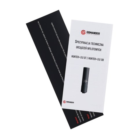 Tłumik do broni myśliwskiej Gomander Hunter II OB 8 mm M14x1 FDE Gomander