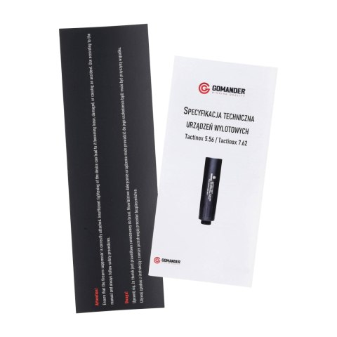 Tłumik do broni Gomander Tactinox DT 5,56 mm 1/2x28 UNEF Gomander