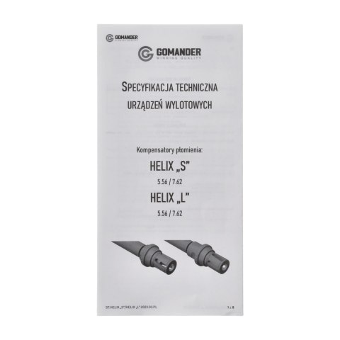 Tłumik płomienia Gomander Helix S 7,62 5/8x24 UNEF Gomander