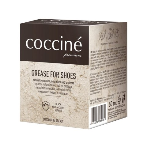 Tłuszcz ochronny do skór Coccine Grese for shoes 50 ml, czarny Coccine