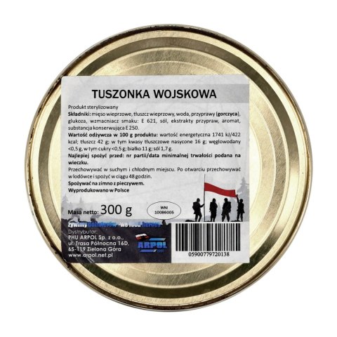 Tuszonka Arpol wojskowa 300 g Arpol