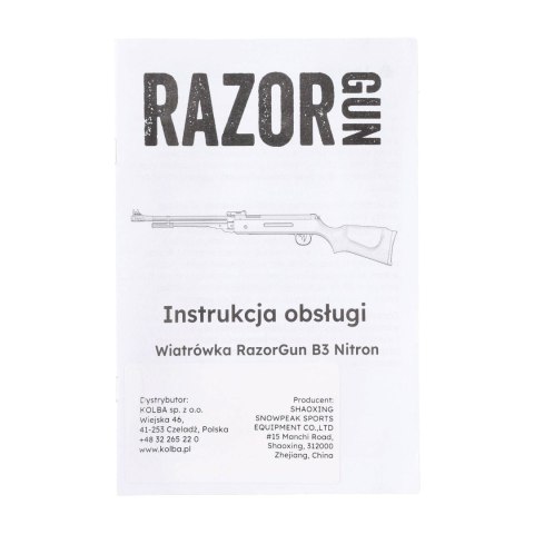 Wiatrówka RGun B3 Nitron 4,5 mm sprężyna gazowa RGun