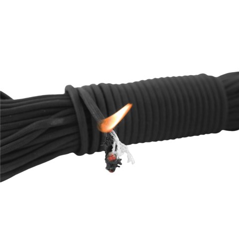 Linka survivalowa Robens Paracord with Tinder 15 m - black Robens