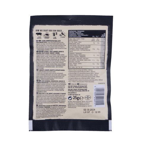Wieprzowina suszona Jack Link's Ham Snack 25 g Jack Link's