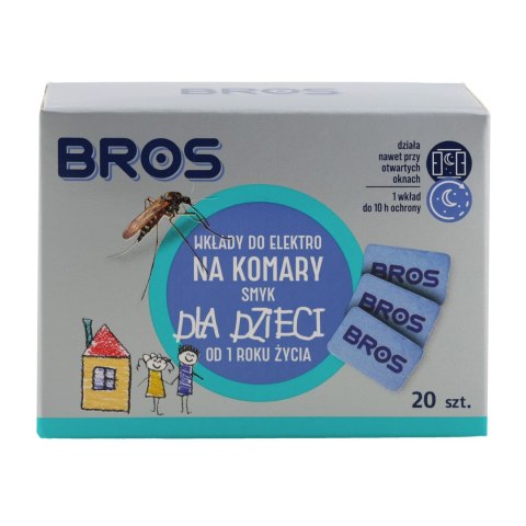 Wkłady Bros do urządzenia elektro 20 szt dla dzieci kompatybilne z odstraszaczami Nitecore Bros
