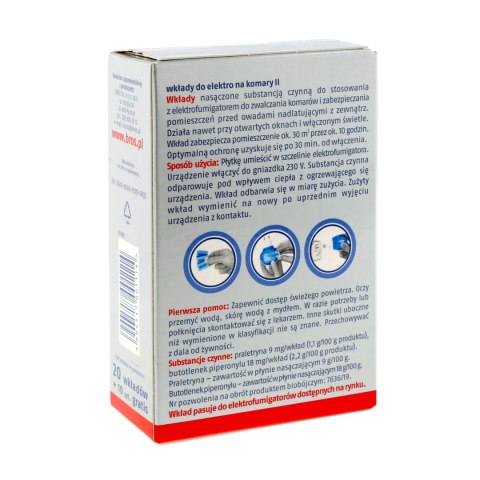 Wkłady Bros do urządzenia elektro 20 szt. kompatybilne z odstraszaczami Nitecore Bros