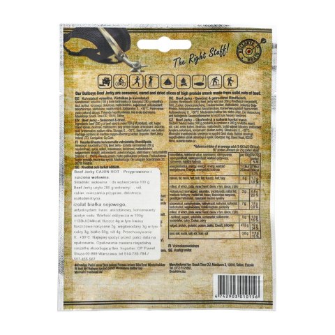Wołowina Bullseye Meats Cajun Hot 25 g Bullseye Meats