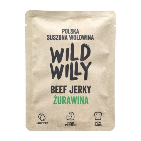 Wołowina suszona Wild Willy żurawina 30 g Wild Willy